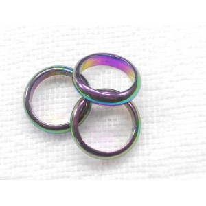 Ring / Rainbow Hemetite / 50 in bag