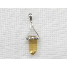 Point pendant  / Citrine natural / sterling silver