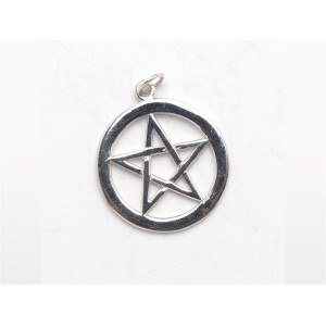 Pentagram Charm (Large) / Sterling Silver