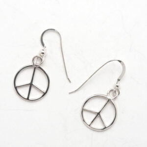 Earring / Peace / sterling silver