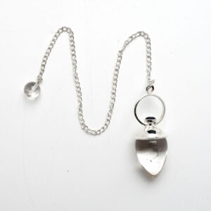 Pendulum / Quartz Amethyst / chain not silver