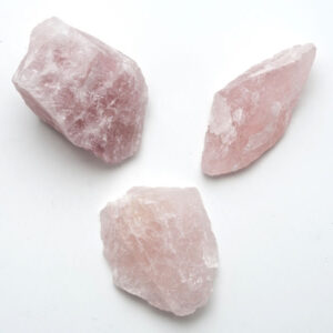 Natural / Rose Quartz "A" (Rough) / 16 oz bag