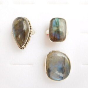 Ring / Labradorite ass shapes & sizes / sterling silver