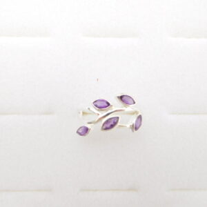 Ring / Amethyst multi stone / sterling silver
