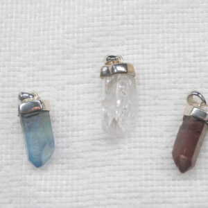 Points Pendants Capped / Ass Stones / Sterling Silver