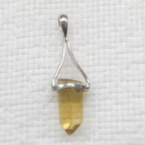 Point pendant / Citrine natural / sterling silver