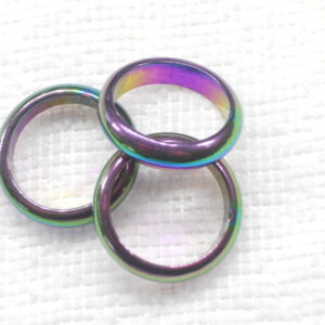 Ring / Rainbow Hemetite / 50 in bag