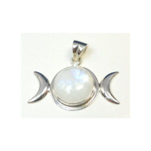 Triple Moon Pendant / sterling silver