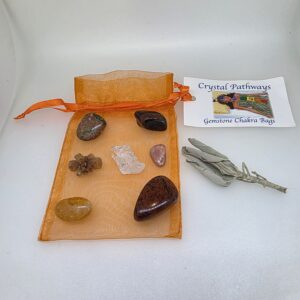 Gemstone Chakra Bag / Sacral Chakra / Orange