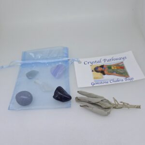 Gemstone Chakra Bag / Throat Chakra / Blue